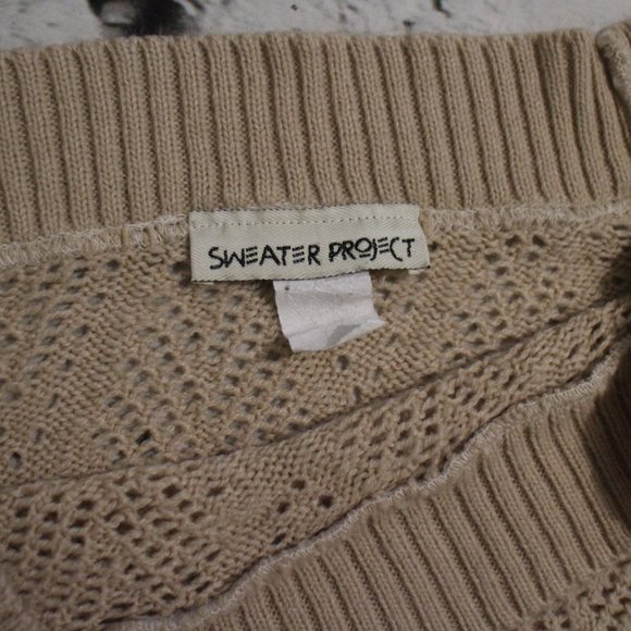 SWEATER PROJECT, BEIGE LONG SWEATER - Picture 6 of 7